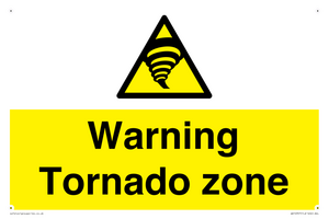 Warning Tornado zone